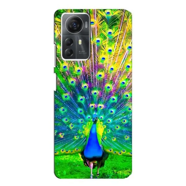 Чохол з принтом «Яскравий Павлин» для ZTE Blade A72s