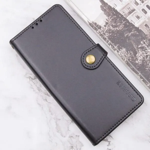 Шкіряний чохол-книжка GETMAN Gallant (PU) для ZTE Blade A75 4G — Чорний — фото 4