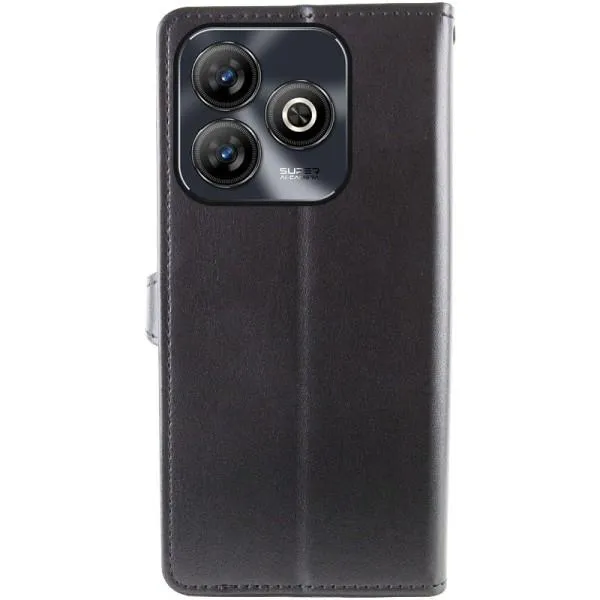 Шкіряний чохол-книжка GETMAN Gallant (PU) для ZTE Blade A75 4G — Чорний — фото 5