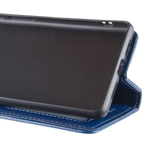Шкіряний чохол-книжка GETMAN Gallant (PU) для ZTE Blade A75 4G — Синій — фото 3