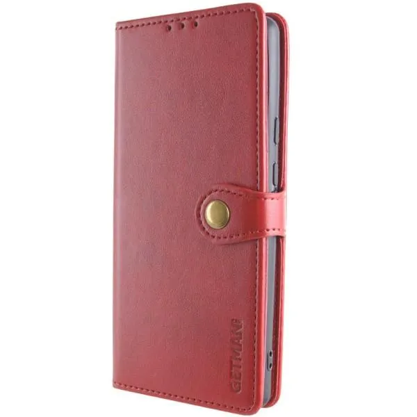 Шкіряний чохол-книжка GETMAN Gallant (PU) для ZTE Blade A75 4G — Червоний — фото 2 Шкіряний чохол-книжка GETMAN Gallant (PU) для ZTE Blade A75 4G — Червоний — фото 2