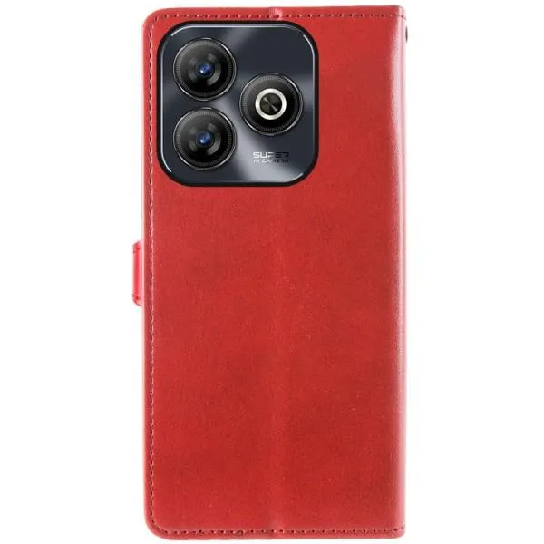 Шкіряний чохол-книжка GETMAN Gallant (PU) для ZTE Blade A75 4G — Червоний — фото 5 Шкіряний чохол-книжка GETMAN Gallant (PU) для ZTE Blade A75 4G — Червоний — фото 5