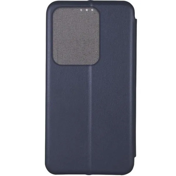 Кожаный чехол-книжка Classy для ZTE Blade A75 4G — Темно-синий — фото 2