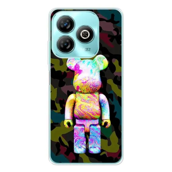 Чехол с принтом «Яркий Bearbrick» для ZTE Blade A75