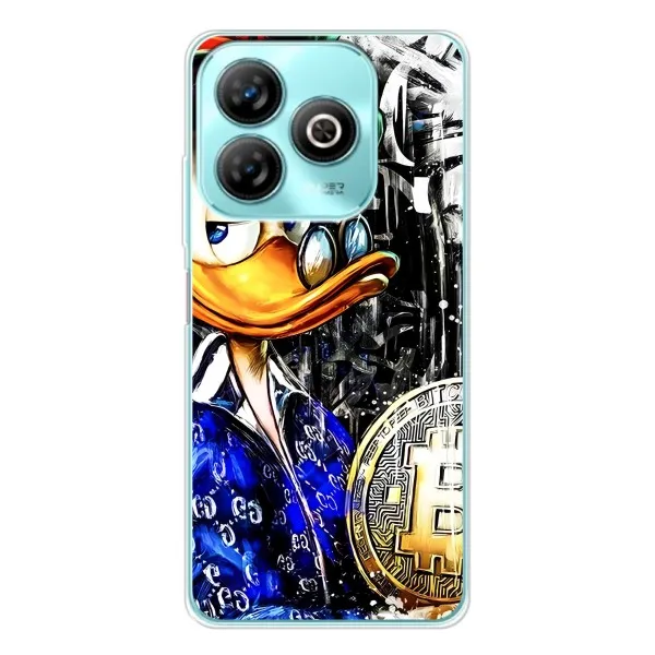 Чехол с принтом «Биткойн Скрудж» для ZTE Blade A75