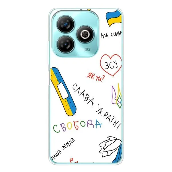 Чехол с принтом «Стикер» для ZTE Blade A75 Чехол с принтом «Стикер» для ZTE Blade A75