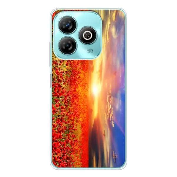 Чехол с принтом «Поле тюльпанов» для ZTE Blade A75