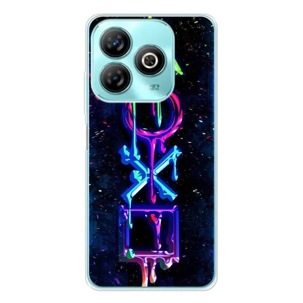 Чехол с принтом «Pleystation лого» для ZTE Blade A75