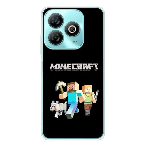 Чехол с принтом «герои Minecraft» для ZTE Blade A75 Чехол с принтом «герои Minecraft» для ZTE Blade A75