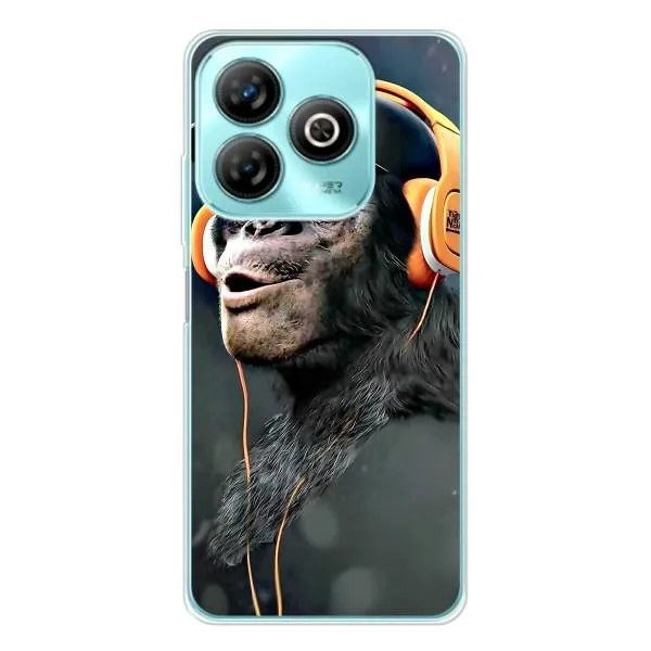 Чохол з принтом «В навушниках» для ZTE Blade A75