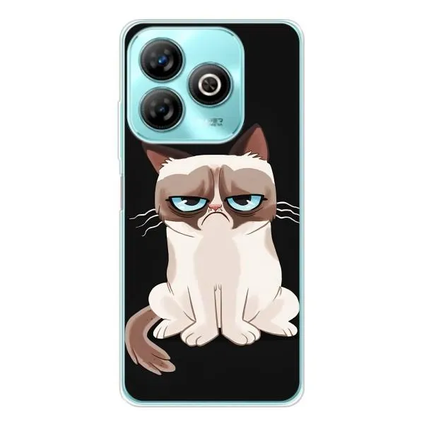 Чехол с принтом «Грустный кот» для ZTE Blade A75