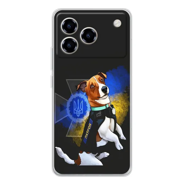 Чехол с принтом «Патрон собачка» для ZTE Blade A76