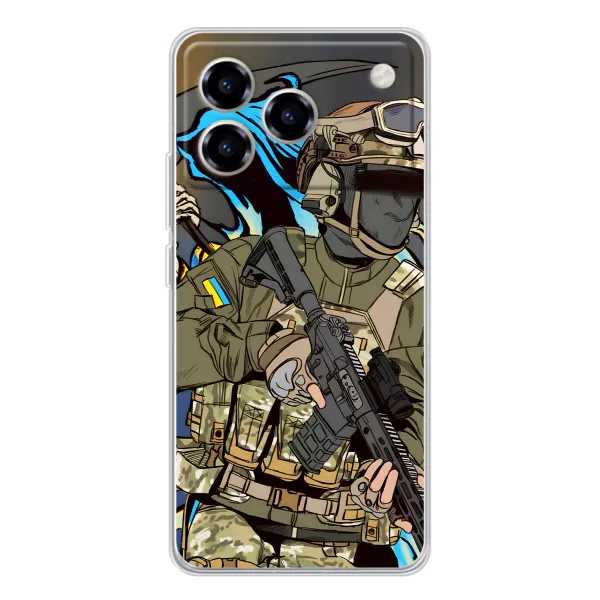 Чехол с принтом «Воин ВСУ» для ZTE Blade A76 Чехол с принтом «Воин ВСУ» для ZTE Blade A76