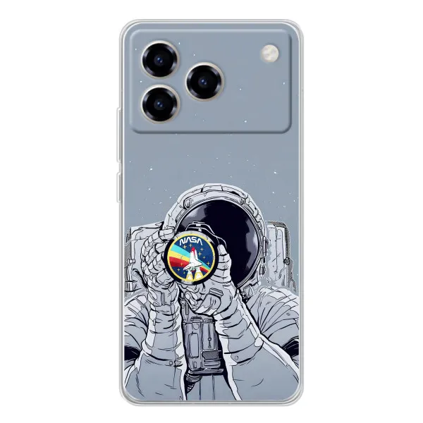 Чохол з принтом «Космонавт фото» для ZTE Blade A76 Чохол з принтом «Космонавт фото» для ZTE Blade A76