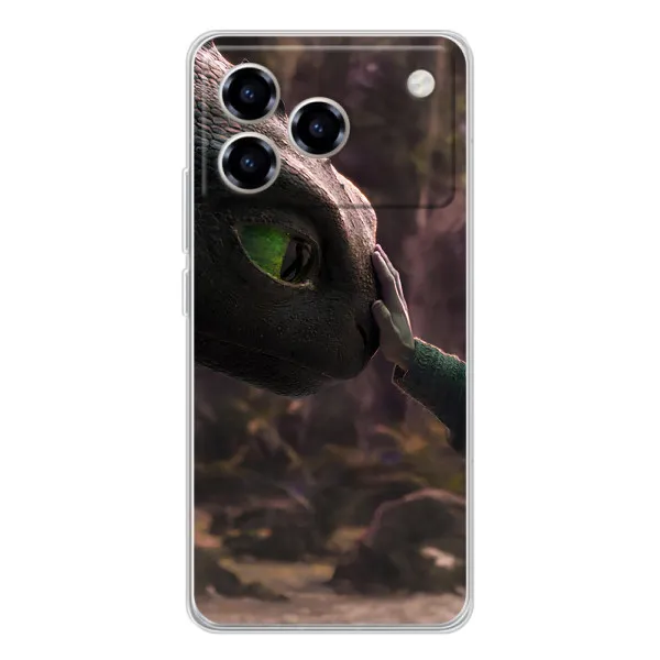 Чехол с принтом «Сцена с драконом» для ZTE Blade A76 Чехол с принтом «Сцена с драконом» для ZTE Blade A76