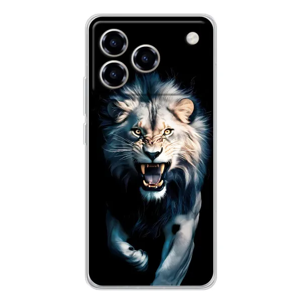 Чехол с принтом «Лев в темноте» для ZTE Blade A76