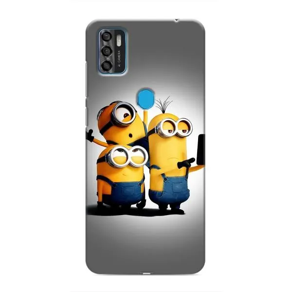 Чехол с принтом «Три миньона» для ZTE Blade A7s 2020