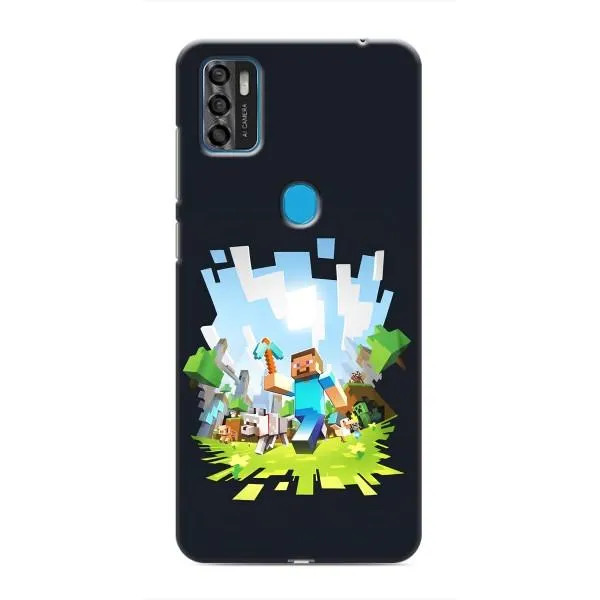Чехол с принтом «персонажи Minecraft» для ZTE Blade A7s 2020