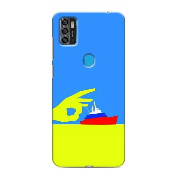 Чехол с принтом «Щелбан кораблю» для ZTE Blade A7s 2020