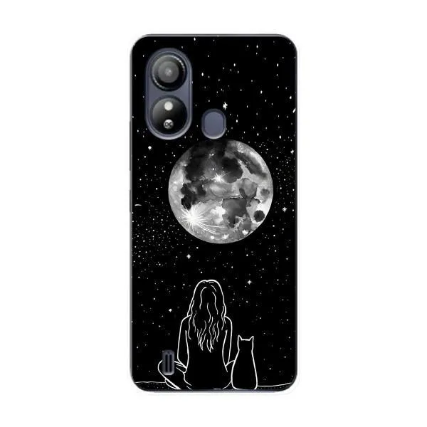 Чехол с принтом «Девушка с котом» для ZTE Blade L220 Чехол с принтом «Девушка с котом» для ZTE Blade L220