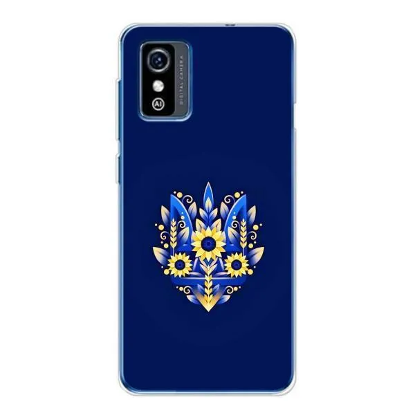 Чехол с принтом «Цветочный Герб» для ZTE Blade L9