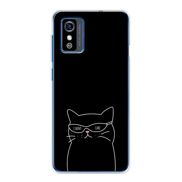 Чехол с принтом «Равнодушный кот» для ZTE Blade L9