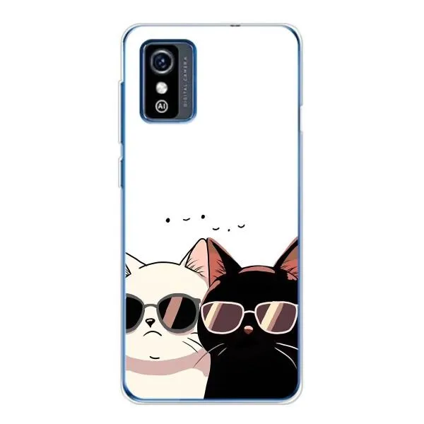 Чехол с принтом «Коты в очках» для ZTE Blade L9