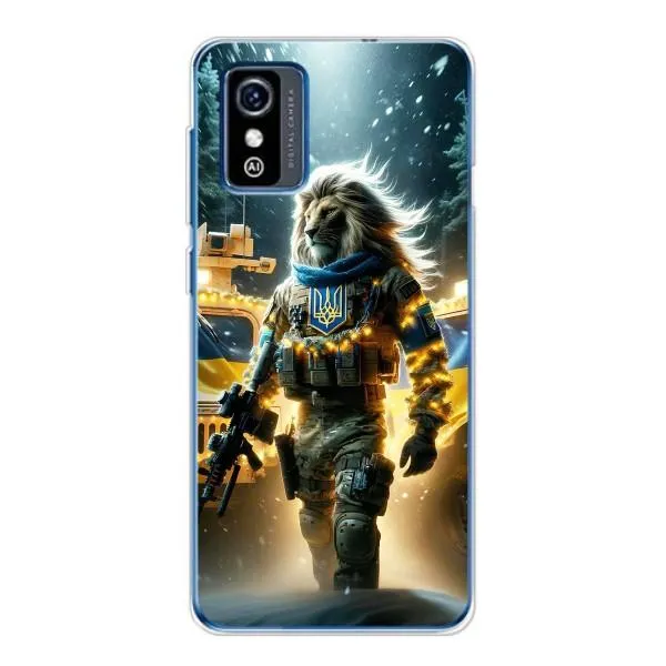 Чехол с принтом «ЛЕВ ЗСУ» для ZTE Blade L9