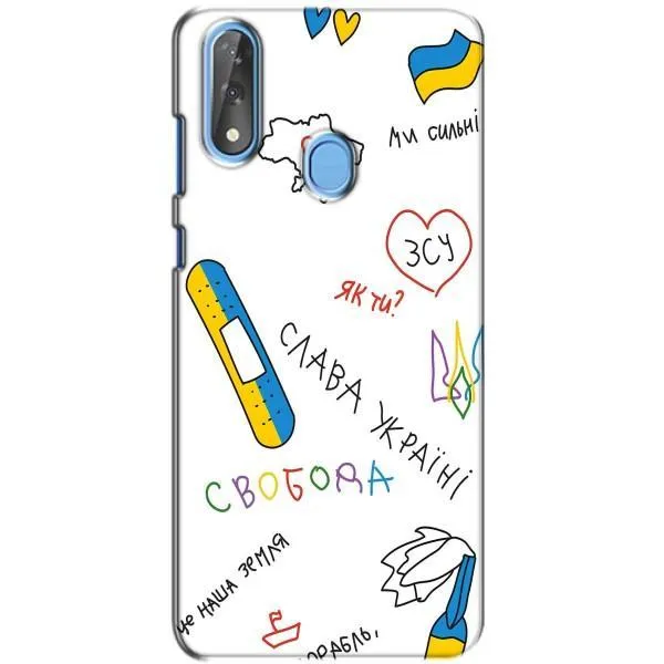 Чехол с принтом «Стикер» для ZTE Blade V10
