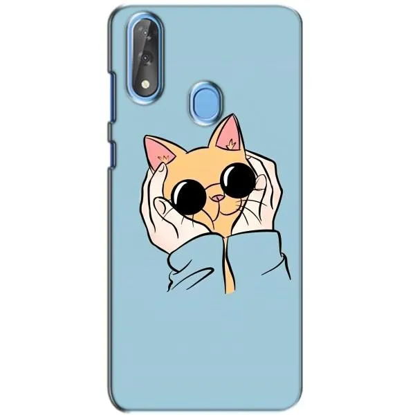 Чехол с принтом «Котик в очках» для ZTE Blade V10
