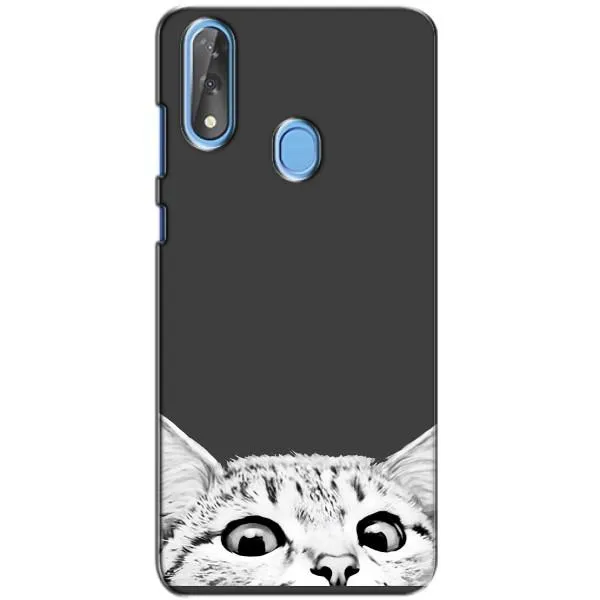Чехол с принтом «Выглядывает кот» для ZTE Blade V10
