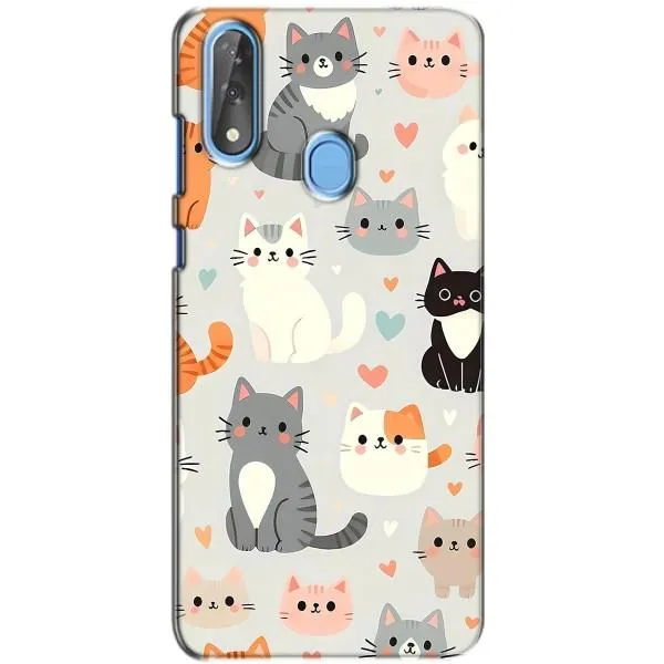 Чехол с принтом «Коллаж котов» для ZTE Blade V10