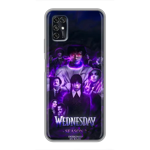 Чехол с принтом «Фиолетовая магия Уэнздей» для ZTE Blade V2020 Smart Чехол с принтом «Фиолетовая магия Уэнздей» для ZTE Blade V2020 Smart