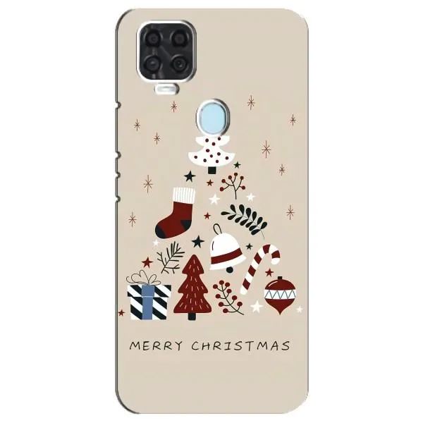 Чехол с принтом «Merry Christmas» для ZTE Blade V2020