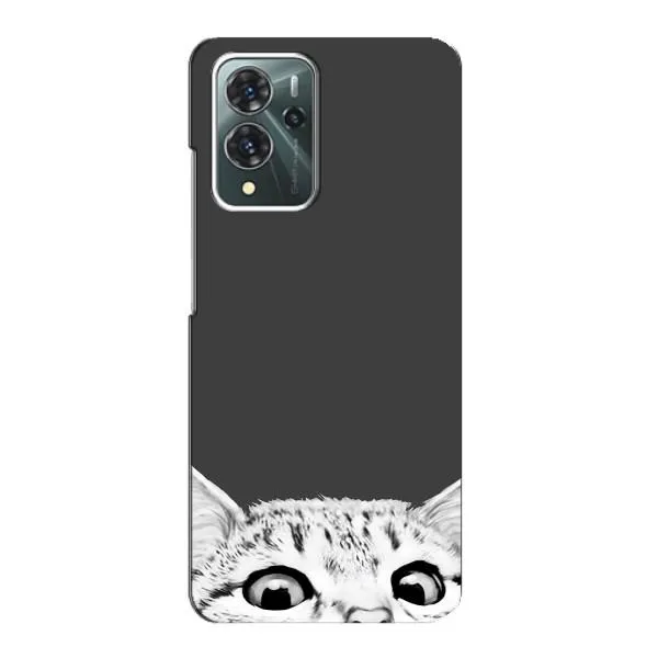 Чехол с принтом «Выглядывает кот» для ZTE Blade V40 Pro