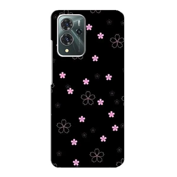 Чехол с принтом «Розовые цветы на черном» для ZTE Blade V40 Pro Чехол с принтом «Розовые цветы на черном» для ZTE Blade V40 Pro