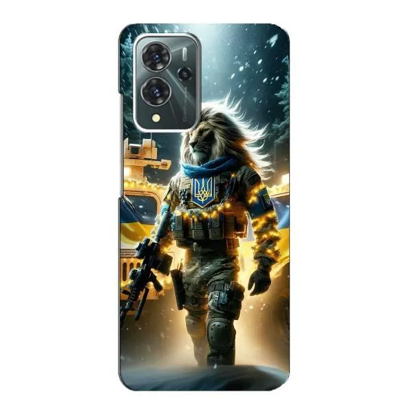 Чехол с принтом «ЛЕВ ЗСУ» для ZTE Blade V40 Pro