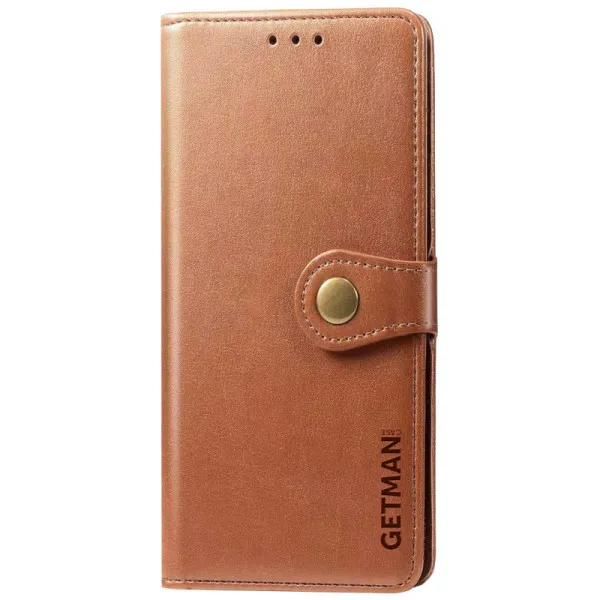 Шкіряний чохол-книжка GETMAN Gallant (PU) для ZTE Blade V40 Vita — Коричневий — фото 1 Шкіряний чохол-книжка GETMAN Gallant (PU) для ZTE Blade V40 Vita — Коричневий — фото 1
