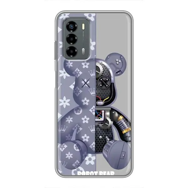 Чехол с принтом «Робот Мишка» для Blade V40 Vita