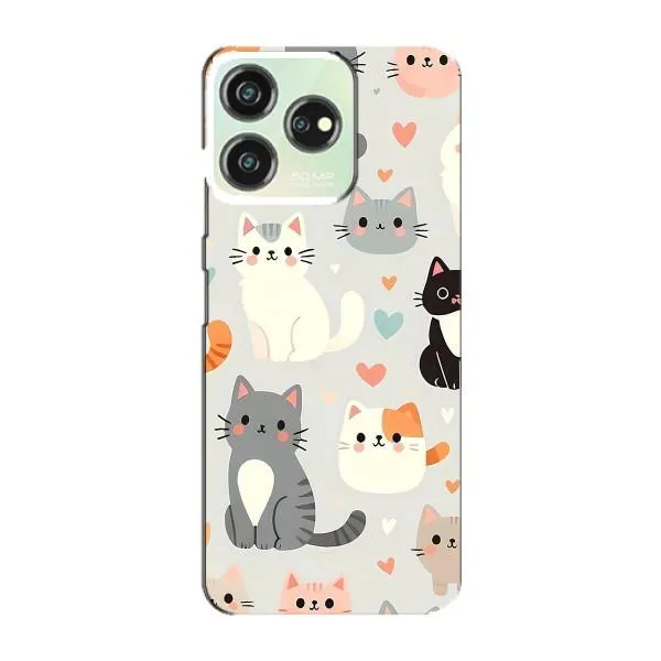 Чехол с принтом «Коллаж котов» для ZTE Blade V50 Design Чехол с принтом «Коллаж котов» для ZTE Blade V50 Design