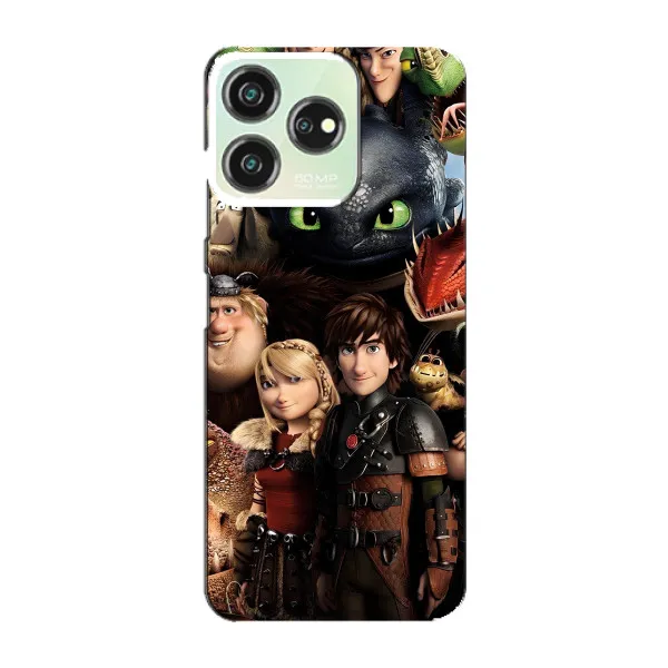 Чехол с принтом «Персонажи дракона» для ZTE Blade V50 Design