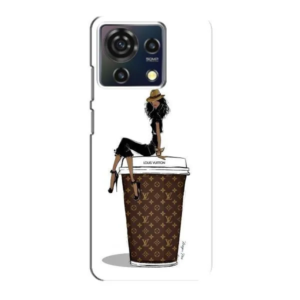 Чехол с принтом «кофе LOUIS VUITTON» для ZTE Blade V50 Vita