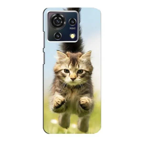 Чехол с принтом «Прыжок кота» для ZTE Blade V50 Vita Чехол с принтом «Прыжок кота» для ZTE Blade V50 Vita