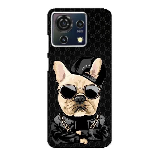 Чехол с принтом «Стильная собака» для ZTE Blade V50 Vita
