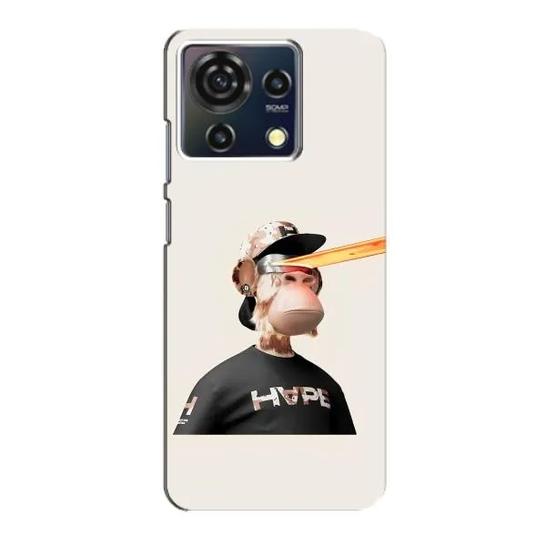 Чехол с принтом «обезьяна NFT в очках» для ZTE Blade V50 Vita
