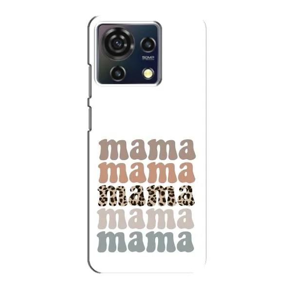 Чехол с принтом «Текстовый коллаж мама» для ZTE Blade V50 Vita