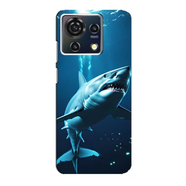 Чехол с принтом «Акула под водой» для ZTE Blade V50 Vita