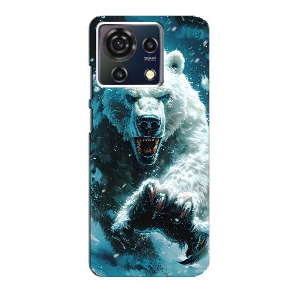 Чехол с принтом «Полярный медведь» для ZTE Blade V50 Vita