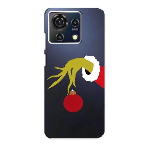 Чехол с принтом «Гринч с игрушкой» для ZTE Blade V50 Vita