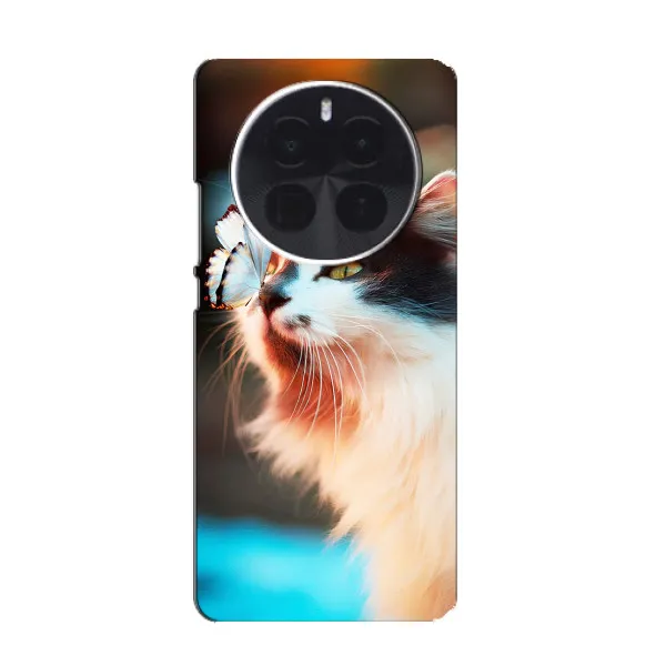 Чехол с принтом «Котик с бабочкой» для ZTE Blade V70 Max